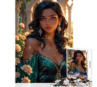 Puzzle de 1000 pièces pour Adolescents « Beauté d'émeraude » | Joyau enchanté du Jardin | Jeu de Construction | Cadeau d'anniversaire | Casse-tête | Décoration de Bureau | Dimensions 50x75cm