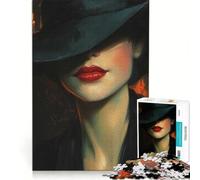 Puzzle de 1000 pièces pour Adolescents Beauté voilée décoration Murale pour stimuler la mémoire Cadeau Unique pour Un Anniversaire ou Noël 38x26cm