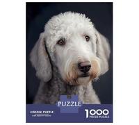 Puzzle De 1000 Pièces pour Adolescents Bedlington Terrier Puzzle Adulte Casse-tête Jeu D'analyse Et De Logique Cadeau d'anniversaire, Cadeaux, 70x50cm/1000pcs