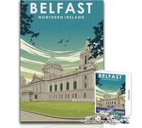 Puzzle de 1000 pièces pour Adolescents,Belfast,Irlande du Nord Jeu éducatif Familial d'analyse et de logique Dimensions : 50x75cm