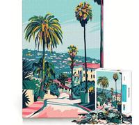 Puzzle de 1000 pièces pour adolescents, Beverly Hills, Californie, coupe lisse, art, jeu de réflexion, cadeau, détente, temps de jeu, Noël, loisirs, art (38 x 26 cm)