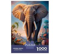 Puzzle De 1000 Pièces pour Adolescents Beyond The Elephant Puzzles pour Adultes - Jeu Manuel - Décoration Intérieure - Cadeaux Uniques pour Anniversaire Et Noël 52x38cm/1000pcs