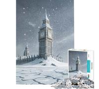 Puzzle de 1000 pièces pour Adolescents Big Ben et Le Parlement Post-apocalyptiques Stimule Le Cerveau décoration intérieure Jeu Pratique à partir de 14 Ans (38x52cm)