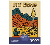 Puzzle De 1000 Pièces pour Adolescents Big Bend National Park Illustration Puzzles pour Adolescents - Jeu Manuel - Une Œuvre d'art - Cadeaux Uniques pour Un Anniversaire Ou Noël 70x50cm/1000pcs