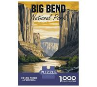Puzzle De 1000 Pièces pour Adolescents Big Bend National Park Puzzles pour Adultes Jeux De Détente Découpe De Précision Cadeaux pour Amis Et Famille 52x38cm/1000pcs