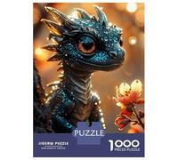 Puzzle De 1000 Pièces pour Adolescents Black Baby Dragon Puzzle pour Adultes Jeu Manuel Décoration Murale Cadeaux pour Amis Et Famille 38x26cm/1000pcs