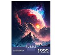 Puzzle De 1000 Pièces pour Adolescents Black Cats Starry Night Puzzles pour Adultes Jeux De Détente Vacances À La Maison Passer Le Temps Défi À Compléter 70x50cm/1000pcs