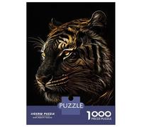 Puzzle De 1000 Pièces pour Adolescents Black Gold Tiger Puzzle pour Adultes - Jouet Anti-Stress - Améliore La Mémoire - Défi Éducatif 70x50cm/1000pcs