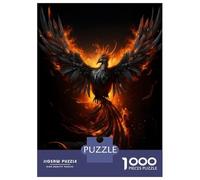 Puzzle De 1000 Pièces pour Adolescents Black Phoenix Puzzle Adulte Jeux De Famille Une Œuvre d'art Cadeaux Uniques d'anniversaire Et De Noël 70x50cm/1000pcs