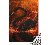 Puzzle De 1000 Pièces pour Adolescents Black Swan Art Print-10 Puzzles pour Adultes Anti-Stress Stimulant À Compléter Cadeaux d'anniversaire Et Cadeaux Uniques 70x50cm/1000pcs