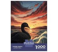 Puzzle De 1000 Pièces pour Adolescents Black Swan at Sunset Puzzle Adulte Anti-Stress, Décoration Murale, Difficile Et Stimulant 52x38cm/1000pcs