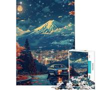 Puzzle de 1000 pièces pour Adolescents BMW E avec Mont Fuji Japon Niveau Difficile et Stimulant Jeu Familial adapté aux Personnes de 14 Ans et Plus (50x75cm)