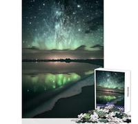 Puzzle de 1000 pièces pour Adolescents Bonheur Nocturne Jeu éducatif pour Les Amateurs de Jeux impossibles avec Poster et fiche de Questions Assortis Dimensions 38x26cm