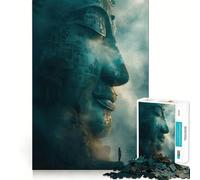 Puzzle de 1000 pièces pour Adolescents Bouddha en méditation,Jeu d'adresse et de réflexion,Divertissement,Loisirs,décoration de Noël (38x52cm)