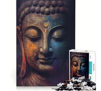 Puzzle de 1000 pièces pour Adolescents Bouddha Zen Jeu Manuel détente intellectuelle Cadeau d'anniversaire 38x52cm