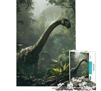 Puzzle de 1000 pièces pour Adolescents Brachiosaure préhistorique Activités Amusantes à la Maison décoration et Jeux relaxants pour Les 14 Ans et Plus (38x52cm)