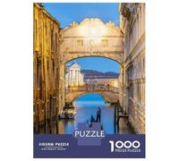 Puzzle De 1000 Pièces pour Adolescents Bridge of Sighs Venice Puzzles pour Adolescents Jeux De Détente Difficulté Difficile Cadeaux pour Les Amis Et La Famille 70x50cm/1000pcs