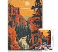 Puzzle de 1000 pièces pour Adolescents, Bryce Canyon, Utah, États-Unis Magnifique Jeu pour Toute la Famille, Anti-Stress Dimensions 50x75cm