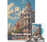 Puzzle de 1000 pièces pour Adolescents Buenos Aires, Jeu éducatif, décoration Murale, Cadeau Original pour Un Anniversaire ou Noël 38x26cm
