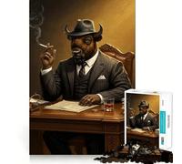 Puzzle de 1000 pièces pour Adolescents Buffalo Crime Lord,Jeu aux Bords Nets,Jouet de réflexion,Jeu d'inactivité,décoration de Noël,Cadeau (38x52cm)