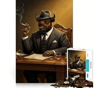 Puzzle de 1000 pièces pour Adolescents Buffalo Crime Lord Tight Fit,Jeu de réflexion Amusant et divertissant,Loisirs,décoration de Noël (50x75cm)