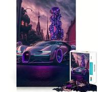 Puzzle de 1000 pièces pour Adolescents Bugatti Centodieci,découpe Fine,Art,entraînement à la Concentration,Jeu Amusant et Calme,Cadeau de Noël (38x52cm)