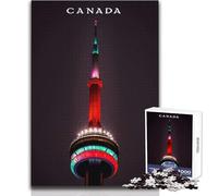 Puzzle de 1000 pièces pour Adolescents - Canada - Jeu de Puzzle Unique et Stimulant pour Un Anniversaire - Dimensions 50x75cm