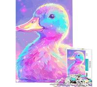 Puzzle de 1000 pièces pour Adolescents Canard Rose Jeu éducatif et ludique Activités familiales Cadeau pour Femmes et Hommes (Dimensions 38x26cm)