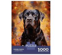 Puzzle de 1000 pièces pour adolescents - Cane noire - Chien Corso - Puzzle pour adultes - Jeu familial - Décoration parfaite - Activités amusantes à la maison - 70 x 50 cm - 1000 pièces