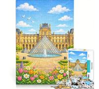 Puzzle de 1000 pièces pour Adolescents, Cartes éducatives du Louvre, Jeu à Monter soi-même, Interaction Parent-Enfant, Cadeau Original pour Un Anniversaire ou Noël 50x75cm