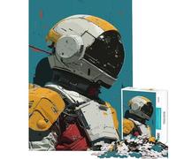 Puzzle de 1000 pièces pour Adolescents Casque d'astronaute Robot Jeu Stimulant Jouet éducatif Une œuvre d'art Un (Dimensions 38x26cm)