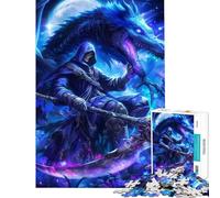 Puzzle de 1000 pièces pour Adolescents Cavalier de la Mort et Dragon Idéal pour Un Anniversaire ou Noël Jouet éducatif et éducatif Convient aux Enfants de 14 Ans et Plus (38x26cm)