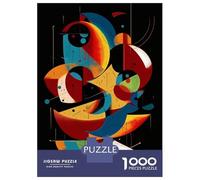 Puzzle De 1000 Pièces pour Adolescents Celestial Harmony - Dynamic Geometric Abstract Puzzles pour Adultes Jeux Relaxants Découpe De Précision Cadeaux De Noël Et d'anniversaire 52x38cm/1000pcs