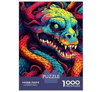 Puzzle De 1000 Pièces pour Adolescents Chaos Serpent Puzzles pour Adultes, Jeu Familial Difficile, Défi Idéal comme Cadeau 70x50cm/1000pcs