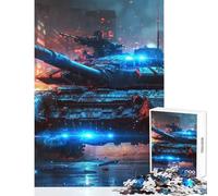 Puzzle de 1000 pièces pour Adolescents Char d'assaut Seconde Guerre Mondiale Décoration intérieure Jouet pour Les Jeux en Famille Collection d'artistes Format 50x75cm