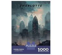 Puzzle De 1000 Pièces Pour Adolescents Charlotte Skyline Horizon Puzzles Pour Adolescents : Amusants Et Humoristiques ! Stimulez Votre Cerveau ! Soirée Jeux Et Divertissement En Famille 52x38cm/1000pc
