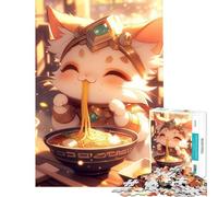 Puzzle de 1000 pièces pour Adolescents Chat Blanc Mignon Jeu addictif pour cultiver la Patience et se détendre Course de Vitesse Manuelle (Dimensions 50x75cm)