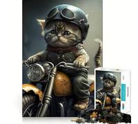 Puzzle de 1000 pièces pour Adolescents,Chat Mignon,Jeu d'assemblage précis,défi Mental,Jouet pour se détendre et s'amuser,scène de Noël (50x75cm)