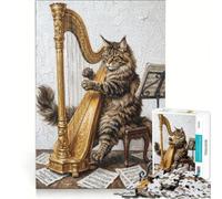 Puzzle de 1000 pièces pour Adolescents Chat Roux, Banana Split, Surf, Jeux éducatifs, Analyse et logique, Cadeau d'anniversaire, 38x52cm