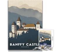 Puzzle de 1000 pièces pour Adolescents - Château de Banffy,Roumanie - Illustration - Jeu Stimulant d'analyse et de logique - Idée Cadeau pour Un Père Noël Secret - Dimensions : 50x75cm
