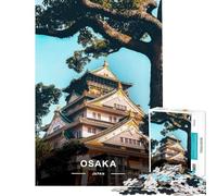 Puzzle de 1000 pièces pour Adolescents Château d'Osaka Japon Jeu de Puzzle Manuel pour Adolescents Décoration Murale Difficile et Stimulant (Dimensions 38x26cm)