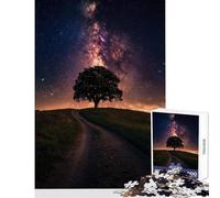 Puzzle de 1000 pièces pour Adolescents « Chemin étoilé vers la Solitude » Jeu Impossible décoration Parfaite Jouet éducatif Cadeau Anti-Stress (38x52cm)