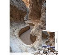 Puzzle de 1000 pièces pour Adolescents Chemin étroit dans Un Canyon Jeu de réflexion Stimulant pour améliorer la mémoire Décoration Murale Cadeau d'anniversaire Unique (50x75cm)