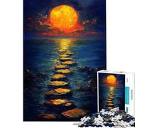 Puzzle de 1000 pièces pour Adolescents Chemin vers Le Soleil Puzzle pour Adultes Jeux Amusants Analyse et logique Cadeau de Noël ou d'anniversaire (Taille 38x52cm)