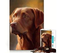 Puzzle de 1000 pièces pour Adolescents Chesapeake Bay Retriever Illustration soignée Jeu de logique Loisirs Cadeau d'anniversaire Artistique (38x26cm)