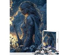 Puzzle de 1000 pièces pour Adolescents Chevalier d'argent dans Un Champ Jeu Impossible Analyse et logique décoration intérieure Jouet Anti-Stress Cadeau (38x52cm)