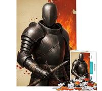 Puzzle de 1000 pièces pour Adolescents Chevalier en Armure avec épée défi éducatif Jeu de détente pour Les 14 Ans et Plus 38x52cm
