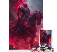 Puzzle de 1000 pièces pour Adolescents Chevalier Mort-Vivant Décoration Murale Cadeau d'anniversaire Jeu Familial pour développer la motricité Fine et Le Cerveau Dimensions 50x75cm