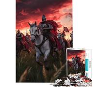 Puzzle de 1000 pièces pour Adolescents Chevaliers médiévaux Jouet éducatif et Amusant pour Toute la Famille Idée Cadeau (75x50cm)