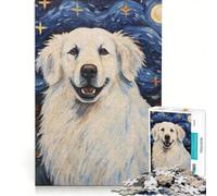 Puzzle de 1000 pièces pour Adolescents : Chien de Montagne des Pyrénées Jeu de réflexion Difficile et Stimulant idéal comme Cadeau pour Toute la Famille 50x75cm